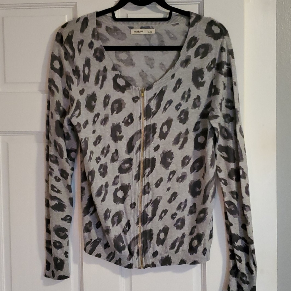 Old Navy Leopard print cardigan